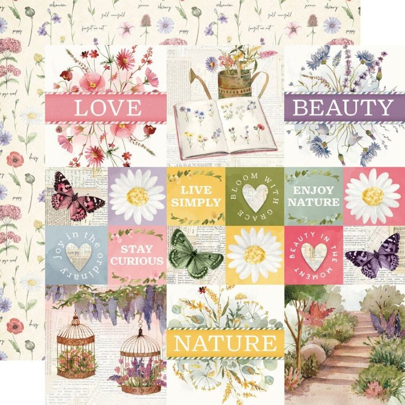 Simple Stories Paper Pad - Simple Vintage Meadow Flowers - 3