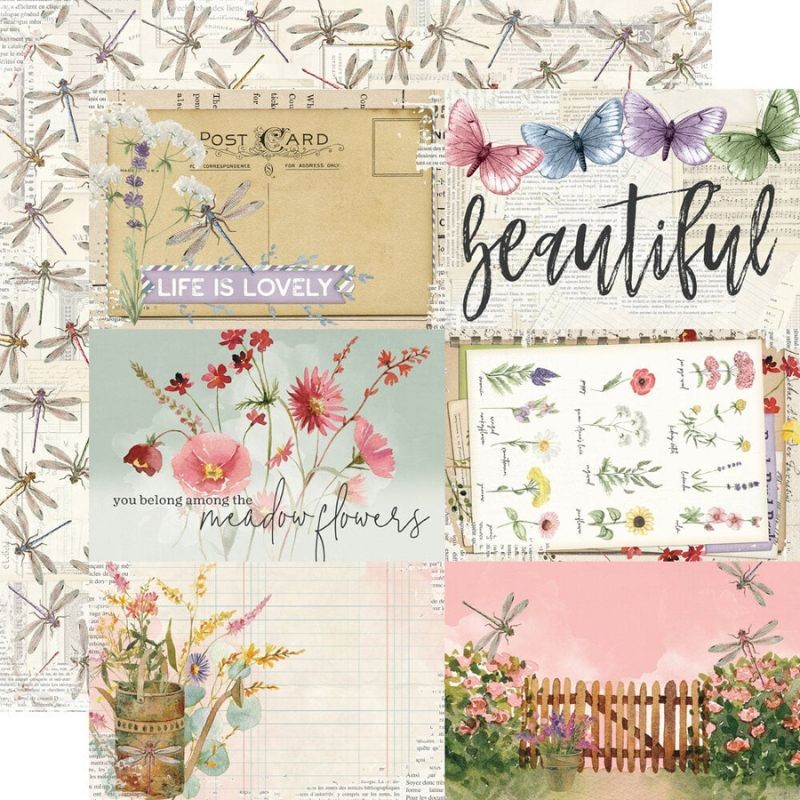 Simple Stories Paper Pad - Simple Vintage Meadow Flowers - 2