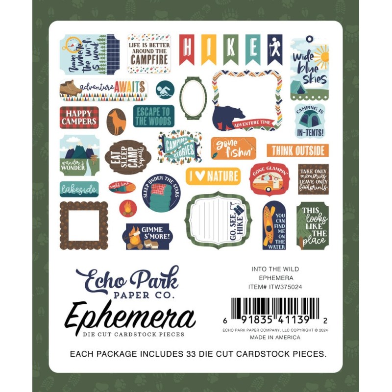 Echo Park Ephemera - Into The Wild - 2