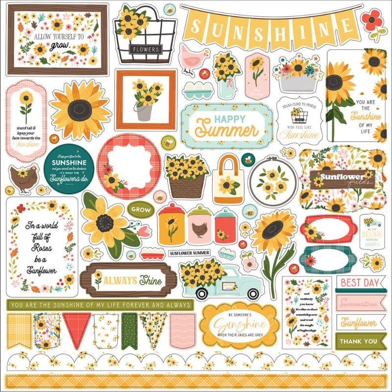 Carta Bella Paper Pad - Sunflower Summer - 9