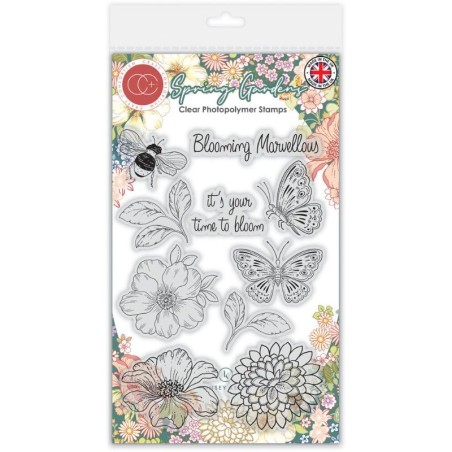 Craft Consortium Clear Stamps - Spring Gaderns - 1