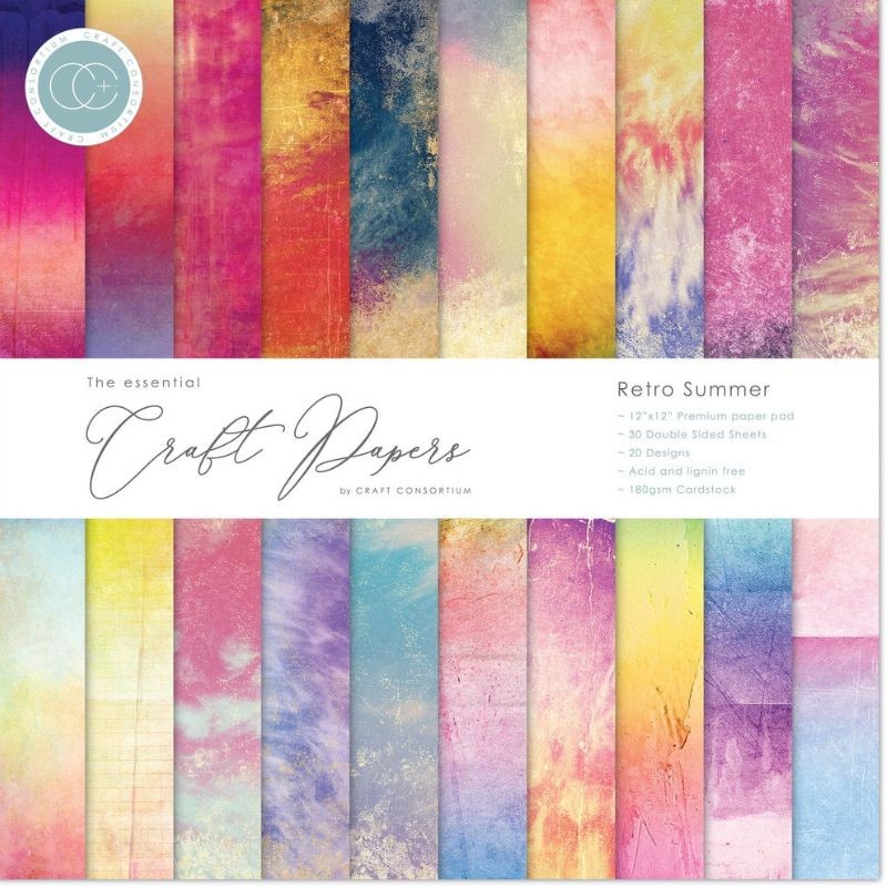 Craft Consortium Paper Pad - Retro Summer - 1