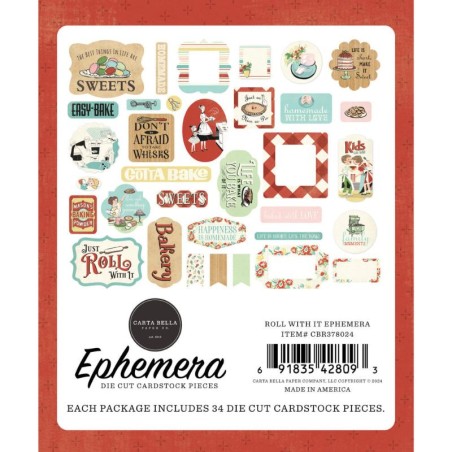 Carta Bella Ephemera - Roll With It - 1