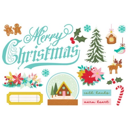 Simple Stories Page Pieces - Snow Pine Lodge - 2