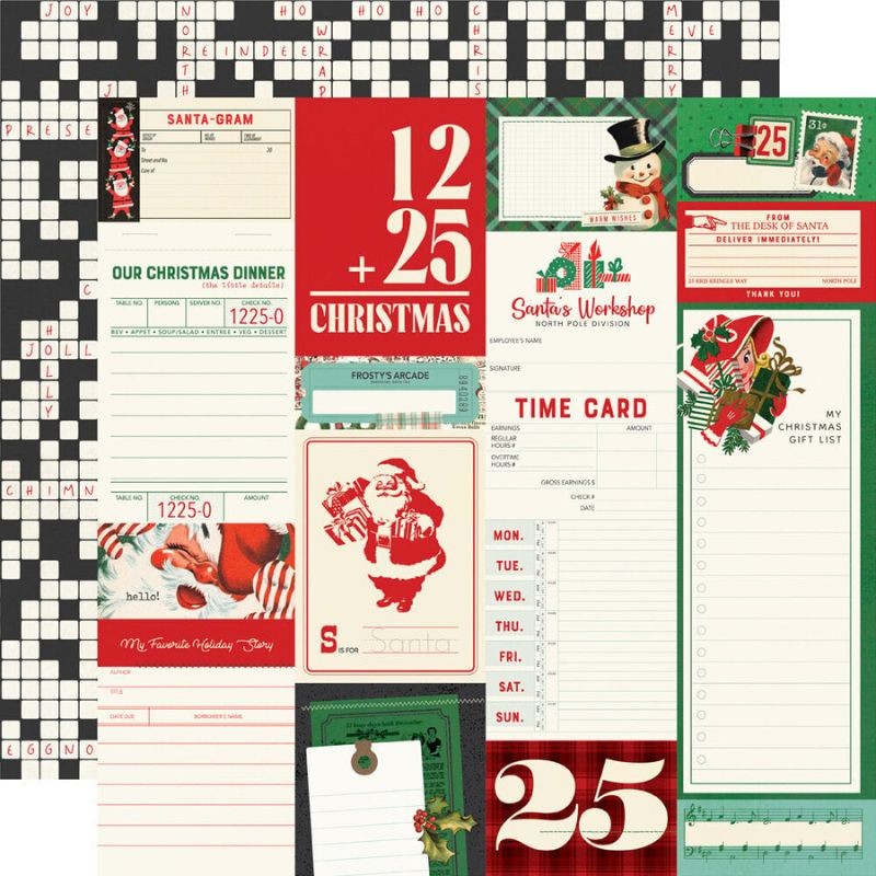 Simple Stories Paper Pad - Holly Jolly - 3