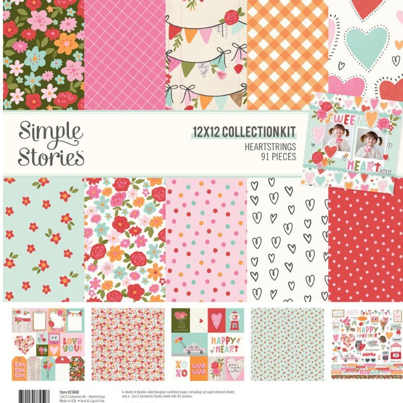 Simple Stories Paper Pad - Heartstrings - 1