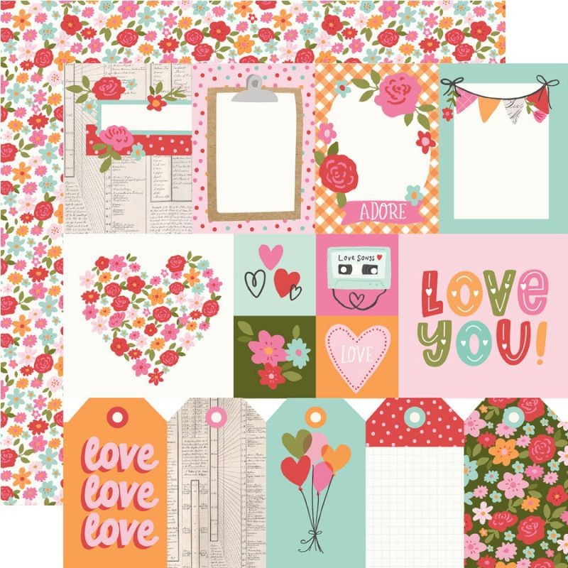 Simple Stories Paper Pad - Heartstrings - 8