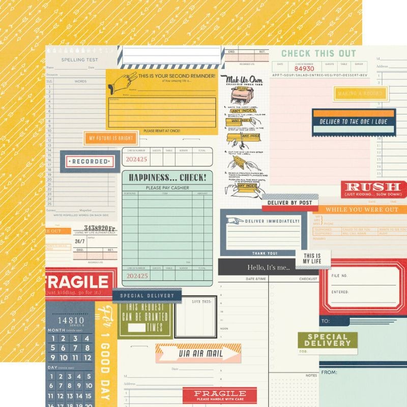 Simple Stories Paper Pad - For The Record - 8