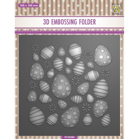 Nellie's Choice Embossing Folder - Eggs - 1