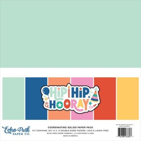Echo Park Paper Pad - Hip Hip Hooray Coordinating - 1