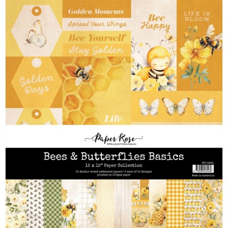 Paper Rose – Bees & Butterflies Basic - 1