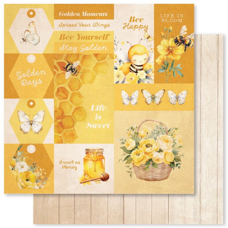 Paper Rose – Bees & Butterflies Basic - 2