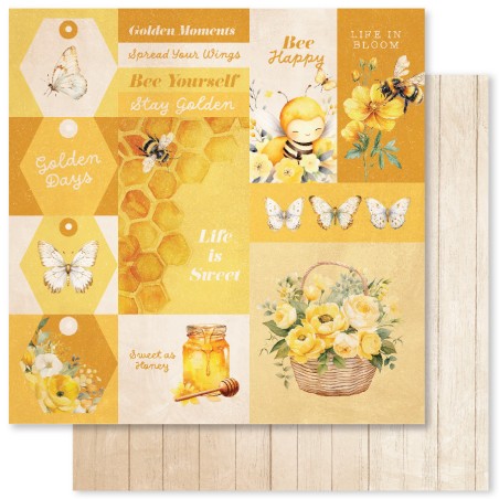 Paper Rose – Bees & Butterflies Basic - 2