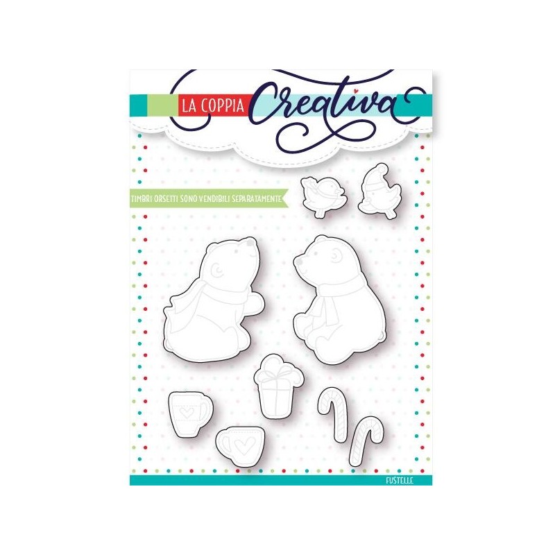 La Coppia Creativa - Kit Timbro Orsetti + Fustella - 2