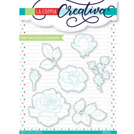 La Coppia Creativa Timbri - Rose + Fustella - 4