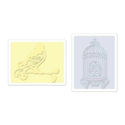 Fustella da Embossing - Bird & Birdcage Set - 1