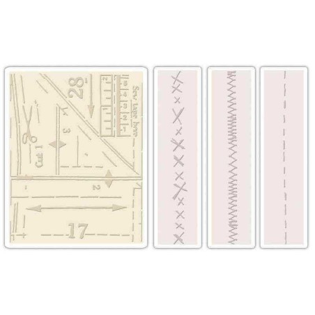 Fustella da Embossing - Pattern & Stitches Set - 1