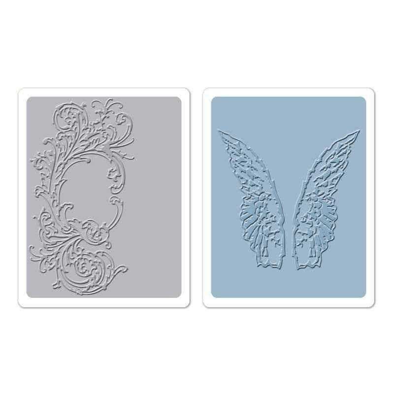 Fustella da Embossing - Flourish & Wings Set - 1