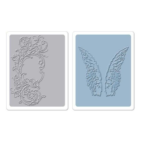 Fustella da Embossing - Flourish & Wings Set - 1