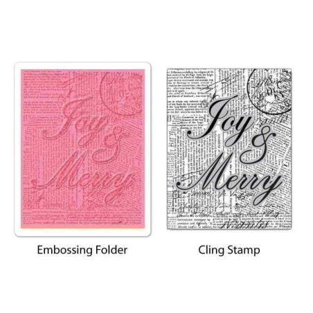 Fustella da Embossing - Joy & Merry Set - 1