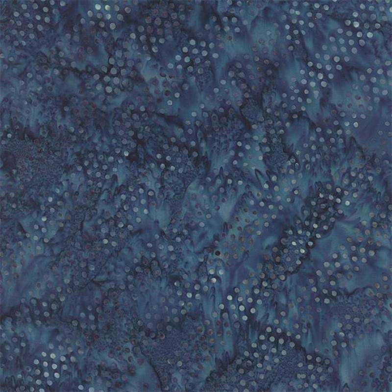 Tessuto Batik - Blue Barn Batiks Indigo Winter Morning 42279 68 - 1