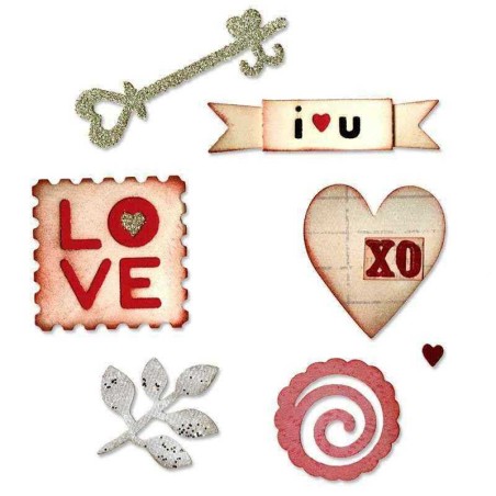 Fustella Cuori - Sizzlits Hearts & More Set - 1