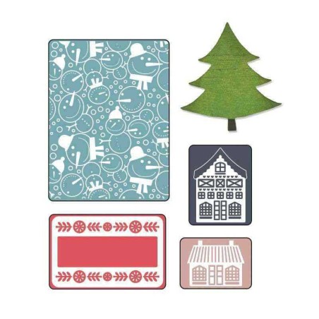 Fustella Pupazzi di Neve - Embossing Snowmen Set - 1