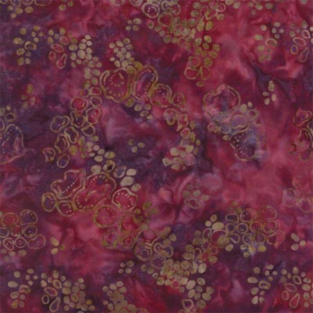Tessuto Batik - Moda Fabrics - Pumpkin Pie Pebbles Crimson 42289 204