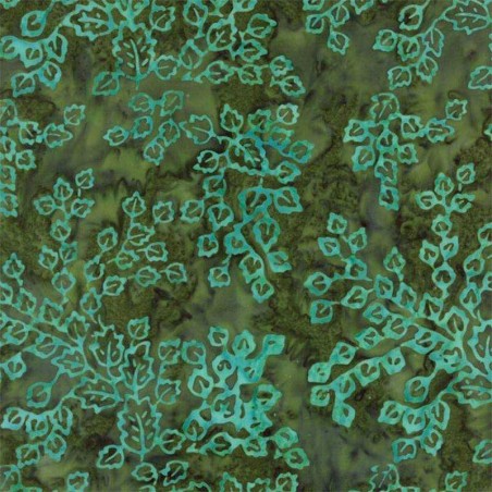 Tessuto Batik - Moda Fabrics - Pumpkin Pie Fern Sage 42289 207