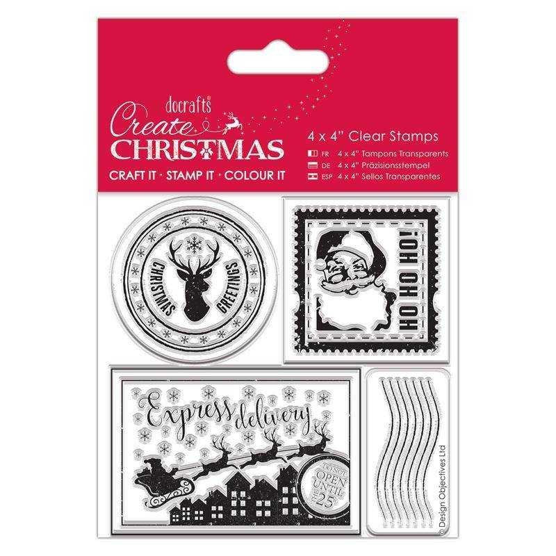 Timbri Natale – Clear Stamps Docrafts – Postage Marks - 1