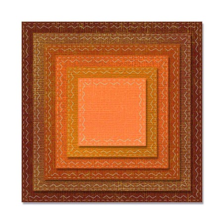 Fustella Quadrati con Cuciture- Thinlits Stitched Squares - 1