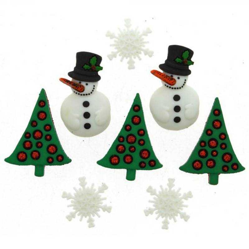 Bottoncini Decorativi - Dress It Up - Christmas Past - 1