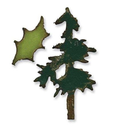 Fustella Alberi di Natale - Movers & Shapers Mini Pine Tree & Holly Set - 1
