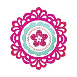 Fustella Centrino Thinlits Frame Layers & Flower 2