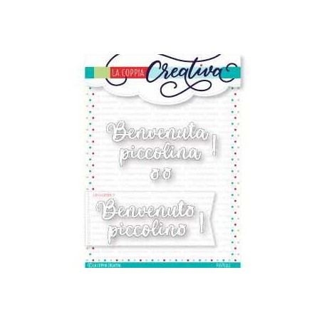 La Coppia Creativa - Fustella Benvenuta/o Piccola/o - 1