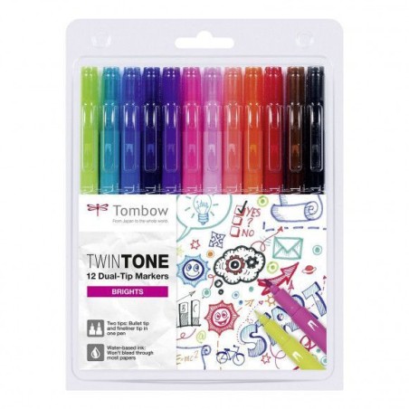 Tombow dual-tip pennarelli doppia punta Brights - 1