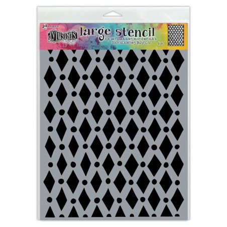 Ranger Dylusions Large Stencil Court jester - 1