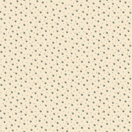 Tessuto cream snow dot Winter Wonderland - 1