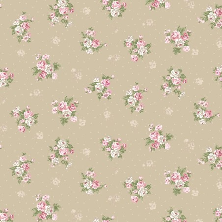 Tessuto Shabby Vintage Roses 4500 557 - 1
