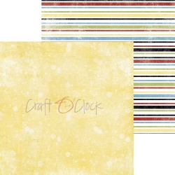 Craft o' Clock - carte da scrap - Childhood Crayons 6"x6" - 1 2