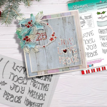 Timbro Polkadoodles Stamps Heartfelt Joy - 2