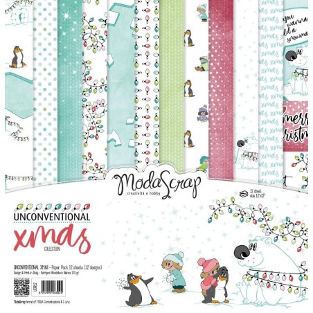 Moda Scrap Carte 12”x12” – Unconventional Xmas - 1