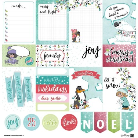 Moda Scrap Carte 12”x12” – Unconventional Xmas - 14