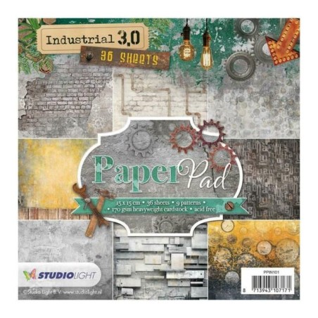 Studio Light paper pad 15x15cm Industrial 3.0 n 101 - 1