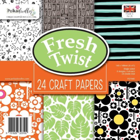 Carte da scrap Polkadoodles Fresh Twist - 1