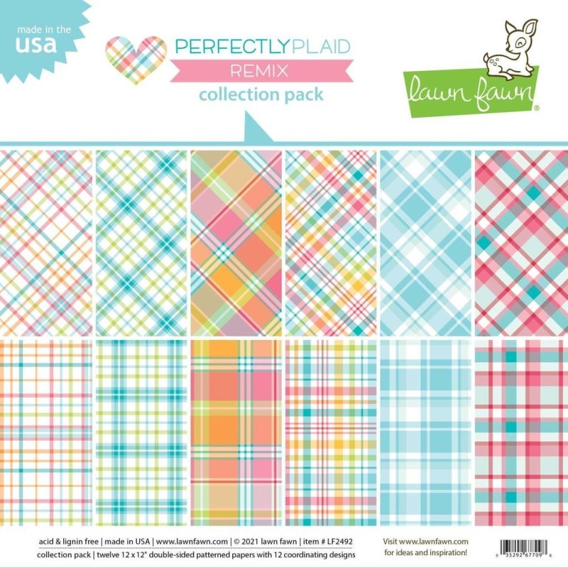 Paper Pad Lawn Fawn Perfectly Plaid Remix - 2