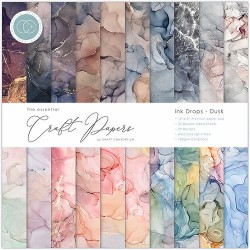 Craft paper pad Ink Drops-Dusk - 2