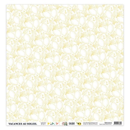 Floriléges Carte da Scrap - Les Papiers calques - 2