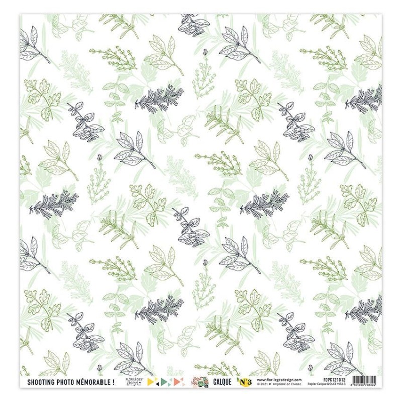 Floriléges Carte da Scrap - Les Papiers calques - 4