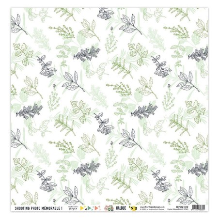 Floriléges Carte da Scrap - Les Papiers calques - 4
